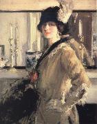 Francis Campbell Boileau Cadell The Black Hat Spain oil painting artist